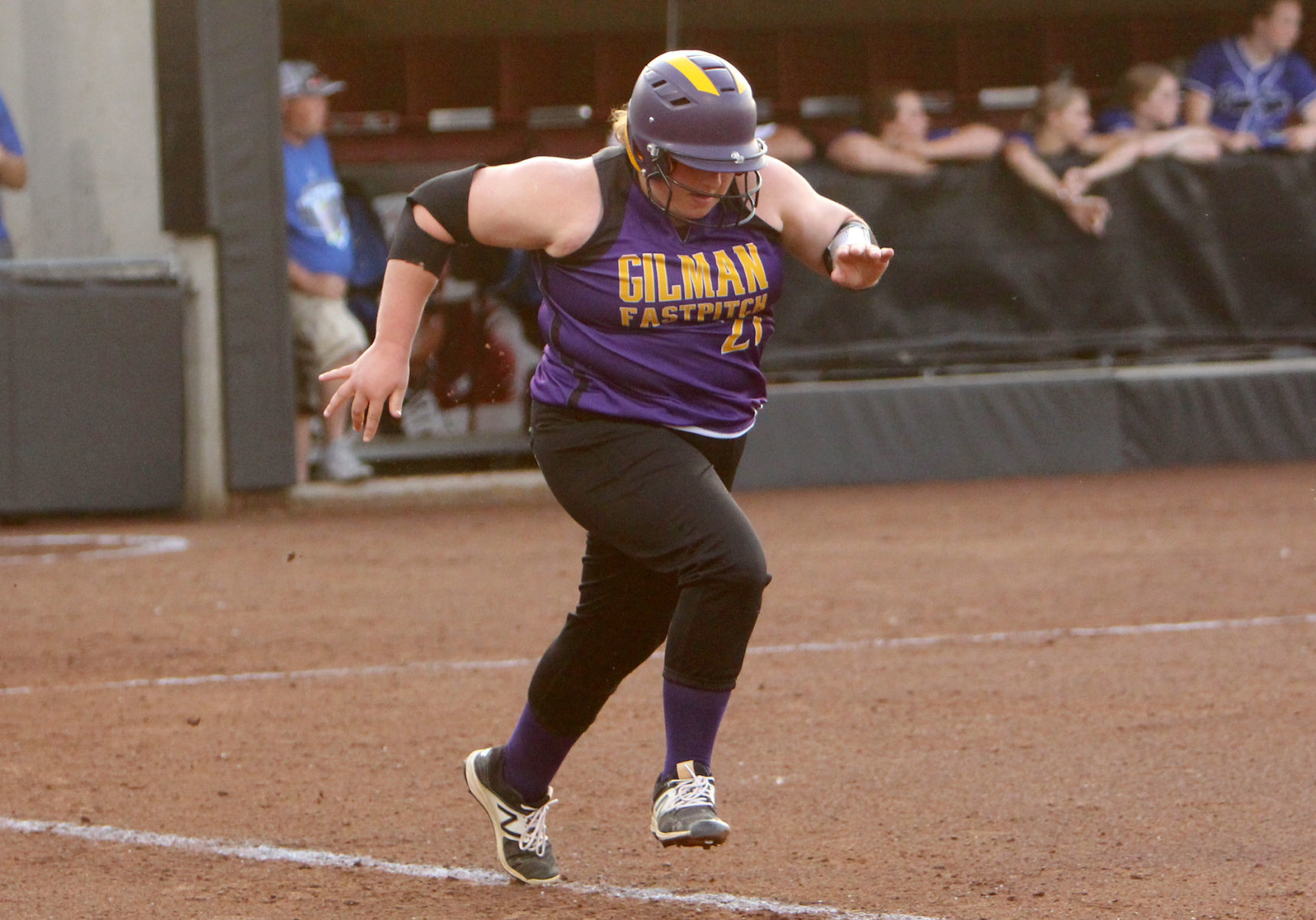 Gilman vs Blair-Taylor softball at Division 5 state semifinals 6-6-19